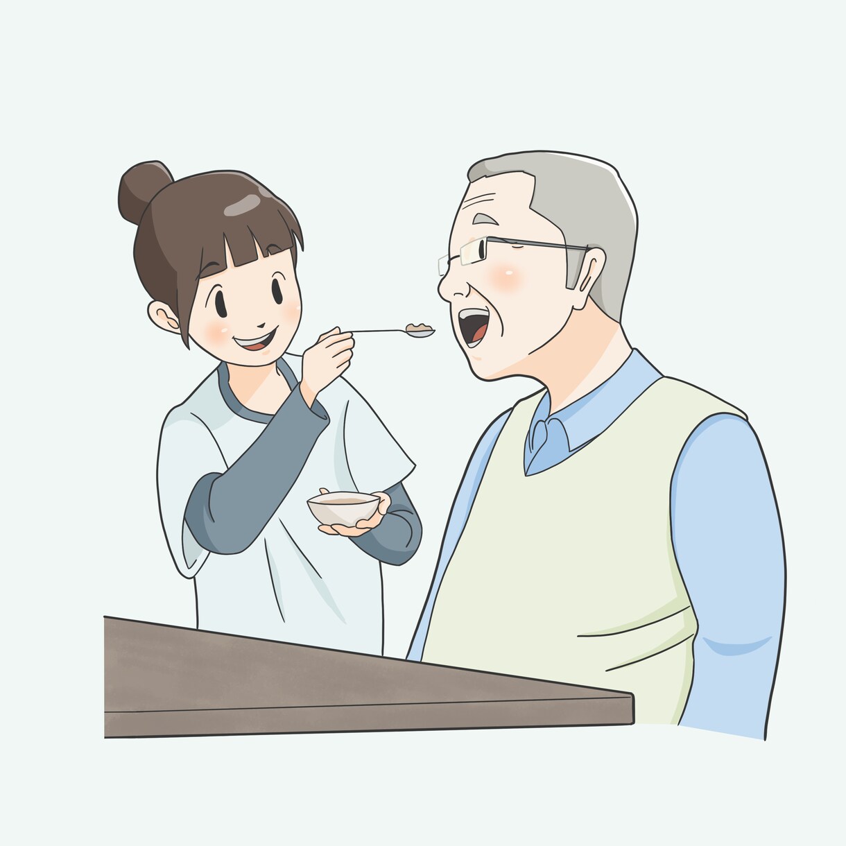 介護・福祉の現場で伝わるカットイラストを制作します 福祉関連のパンフレット・研修資料等にお使いいただけます。 イメージ3
