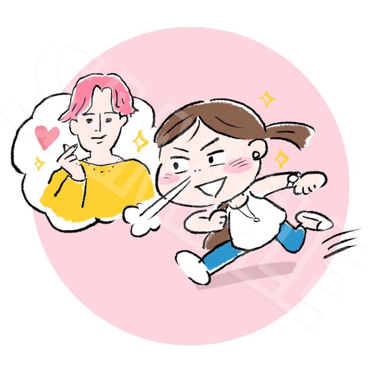 ゆるめタッチのイラスト描きます 商用利用OK！WEB・広告・サムネ・アイキャッチに！ イメージ1