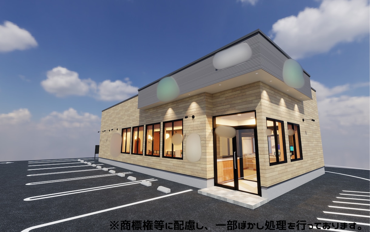お打合せに適した3D外観パースを建築士が制作します 二級建築士が図面から寸法どおりの外観3Dパースを作成 イメージ9
