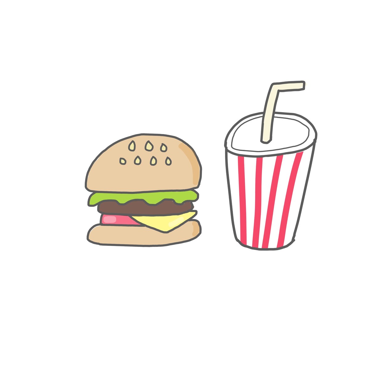即日納品！格安ゆる〜い食べ物イラストを描きます メニューやPOP、アイコンなどに イメージ6