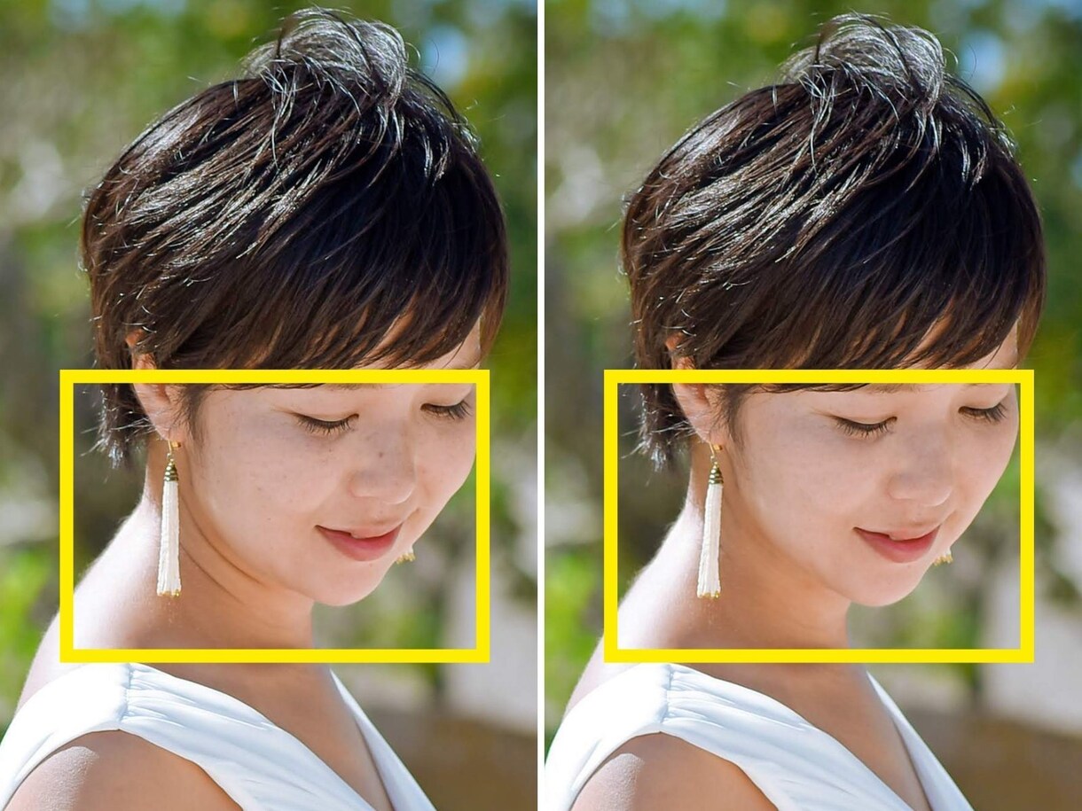 ウェディングフォトの人物写真レタッチします 10枚から対応♪ 痩身、シワ消し、美肌、バストアップなど イメージ3