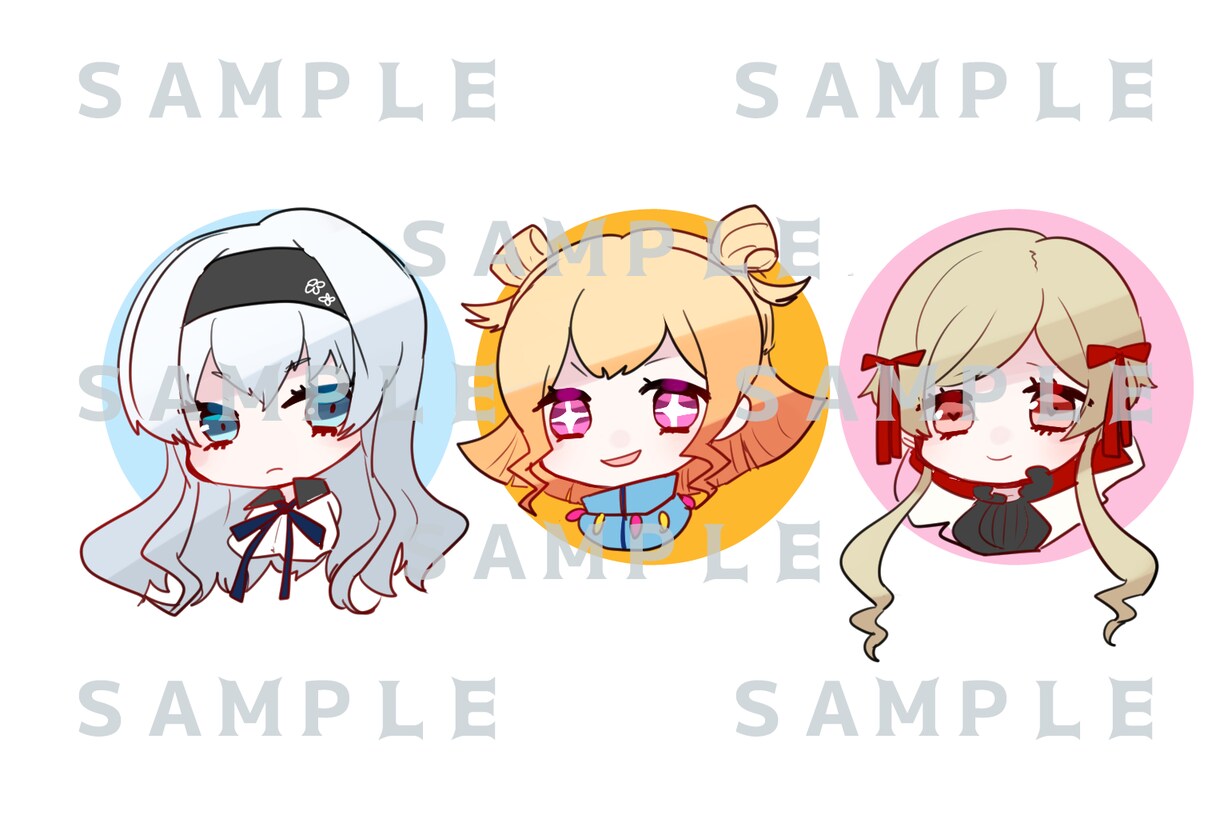 ちいさくかわいい！デフォルメイラストお描きします SNSアイコンなどに。オリキャラのちびキャラをご用意します! イメージ3