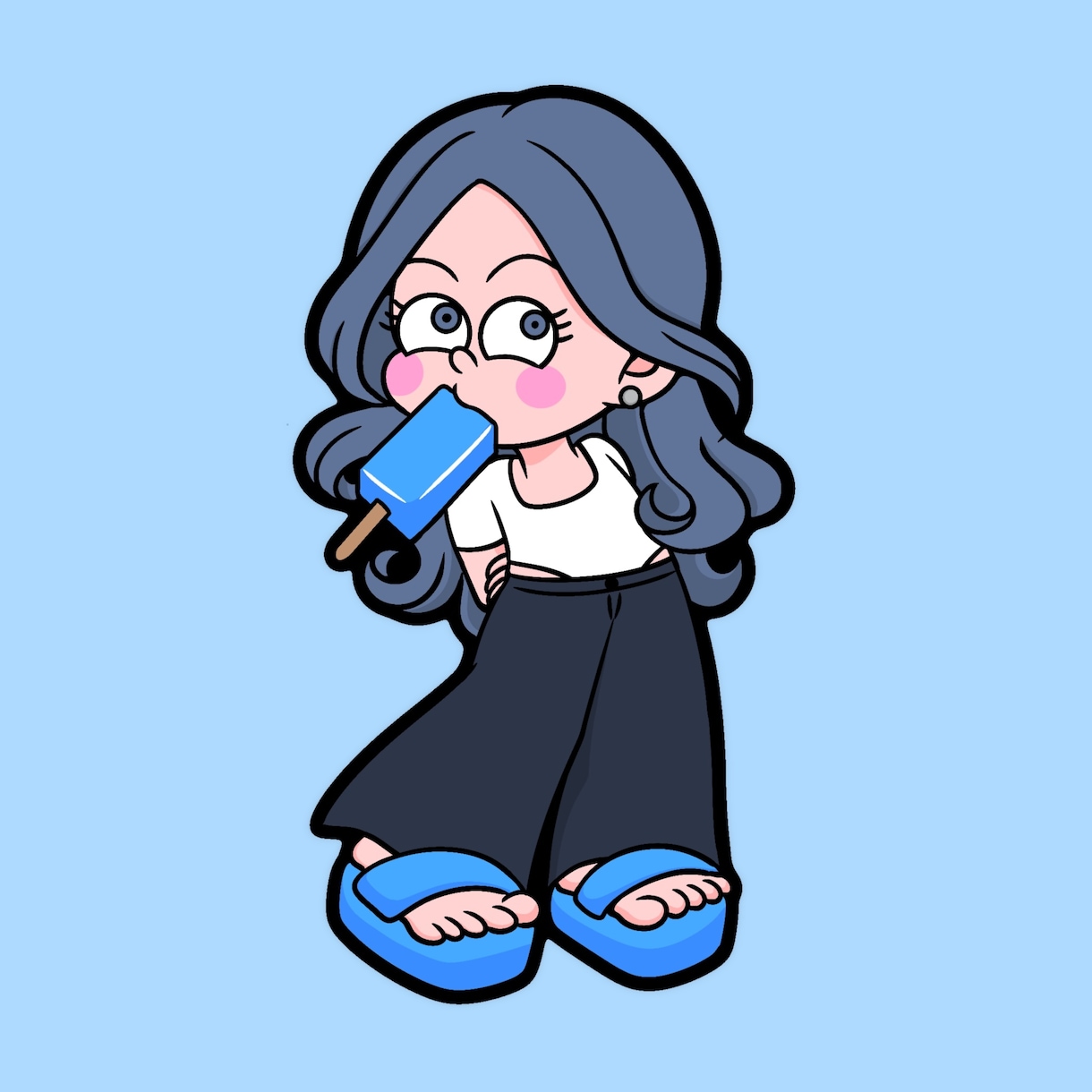海外ポップで目立つアイコン描きます SNSで目を引くアイコンをお求めの方に イメージ5