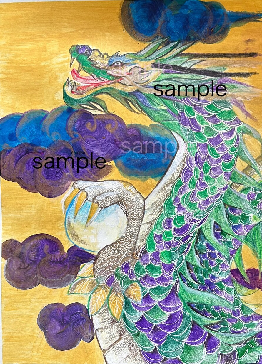 原画が好きな方、描いて欲しい神様アート描きます 原画　発送無料　神様アート　心を込めて描きます。 イメージ5