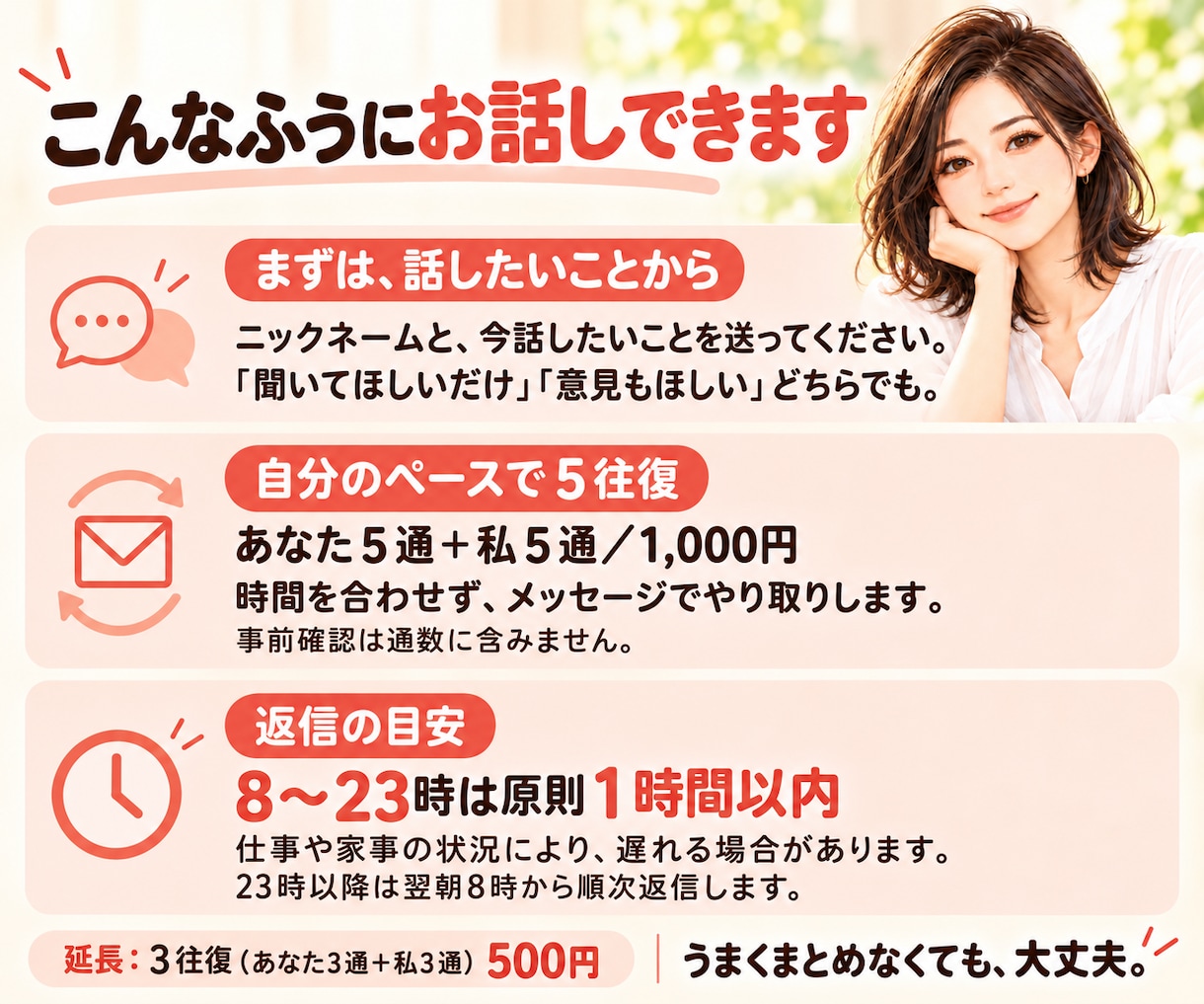 男性の悩みや愚痴、本音をメッセージでお聞きします 身近な人には言えない本音、ここでこぼしませんか？ イメージ2
