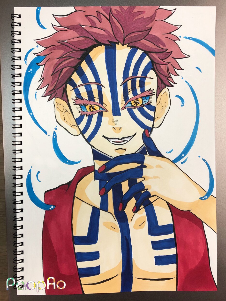 色紙に手書きイラスト描きます 「アニメ塗り」と「厚塗り」の2パターンで描きます イメージ2
