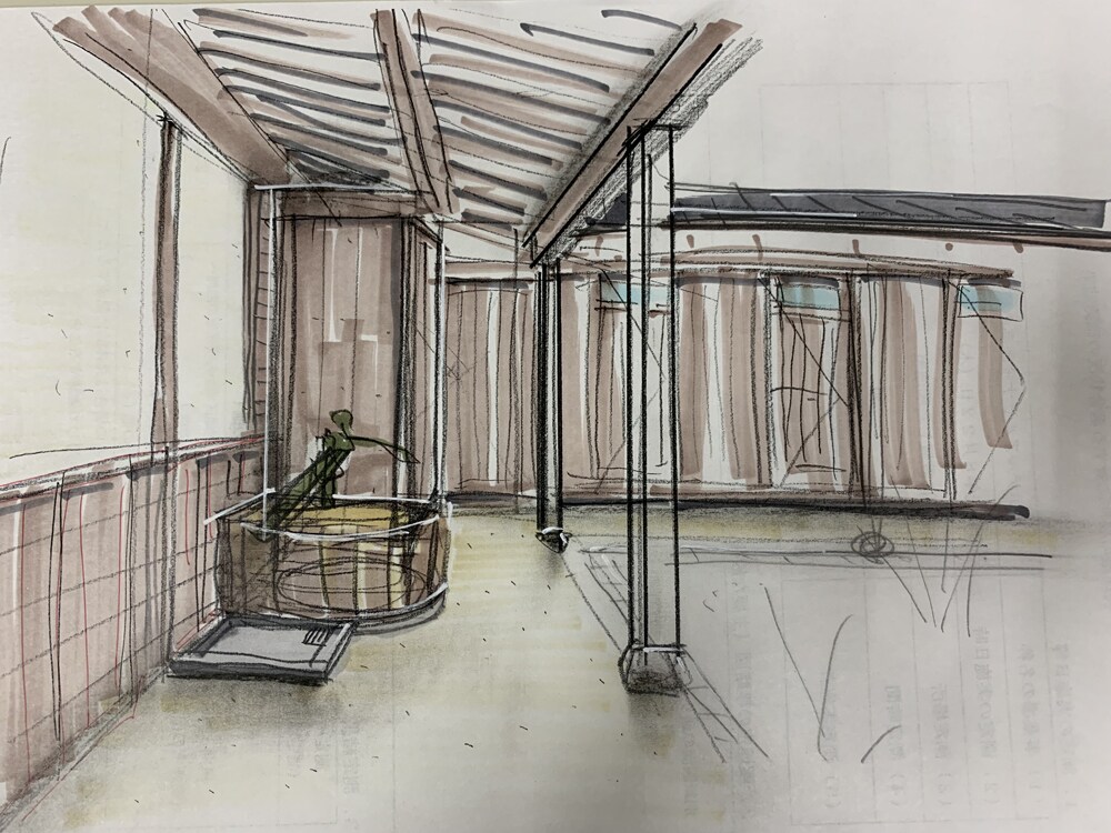 一級建築士がご希望テイストで手書きパース作成します 水彩、コピック、パステル、ペン、スピード重視フリーハンド等 イメージ7