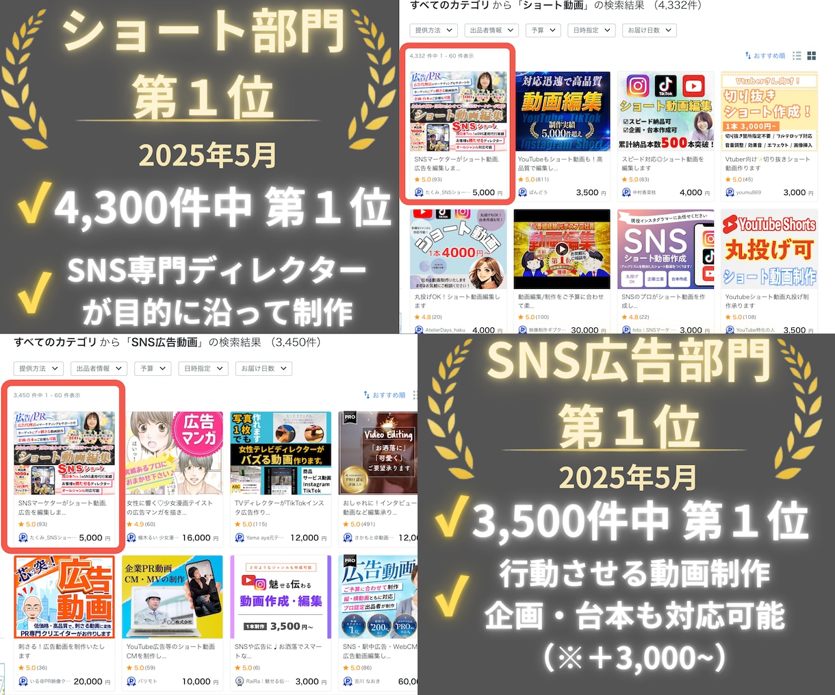 SNSマーケターがショート動画.広告を編集します SNSショート動画/広告をオールジャンルで対応いたします！ イメージ2