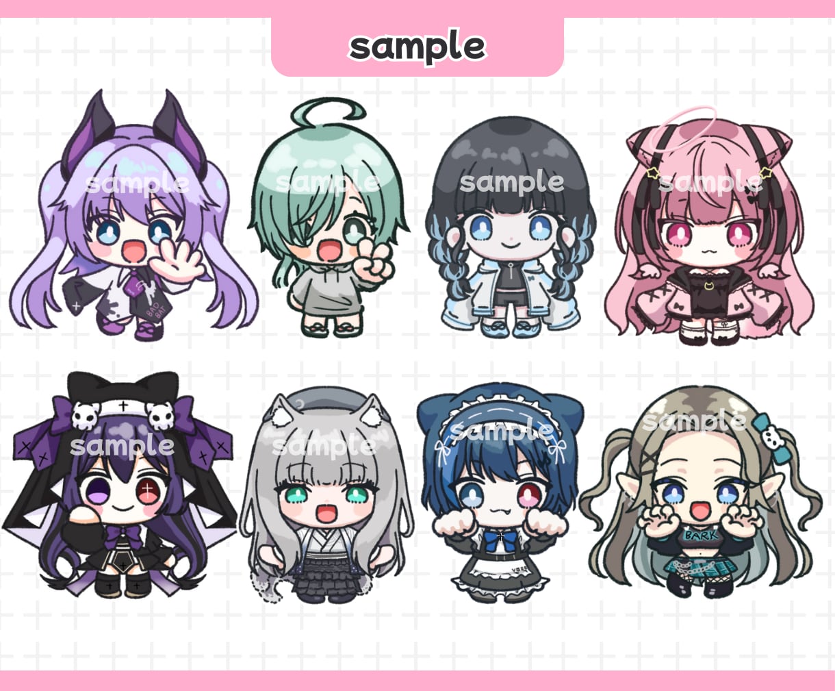 コロンとかわいい【ぷちきゃら】作成します 商用利用◎コスパ◎　様々な場面で大活躍なミニキャラです！ イメージ5