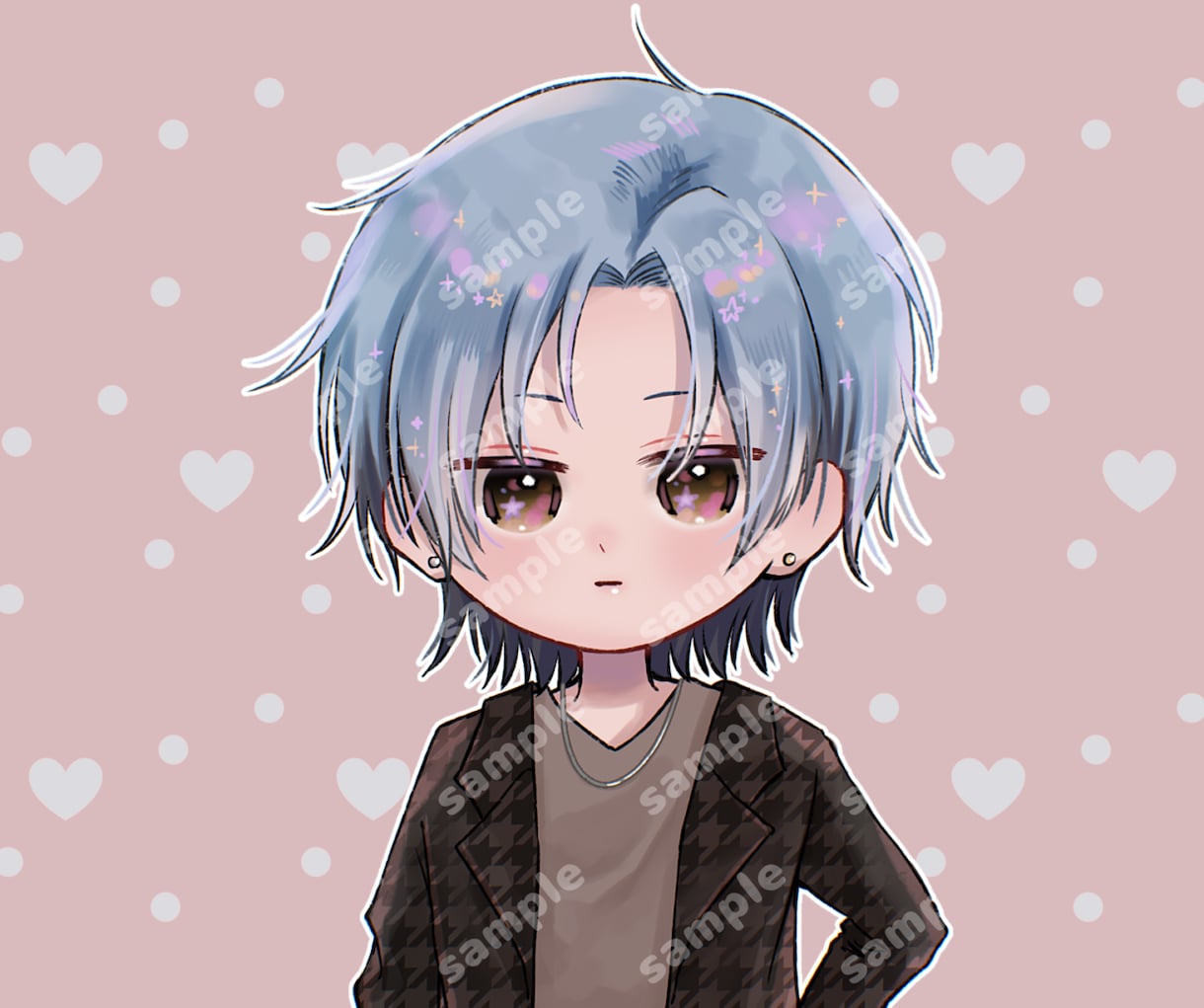 心ときめく♡SNSアイコン♡お描きします お好きな塗り方、画風を選択可⟡.*理想の雰囲気に仕上げます♡ イメージ2