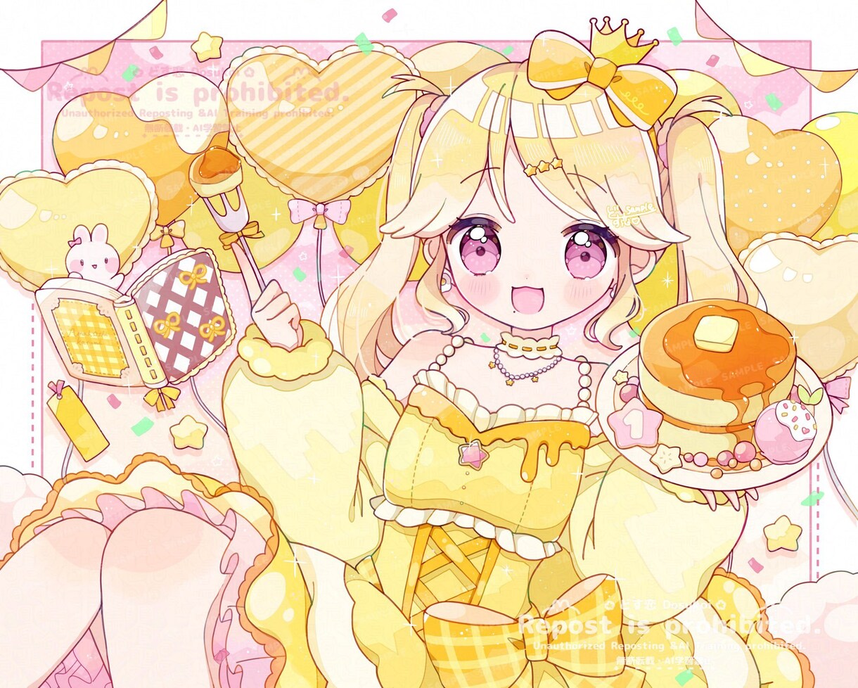 ポップで可愛いキャラクターイラストを描きます アイコン、立ち絵、動画や配信用イラストなどなど！ イメージ6