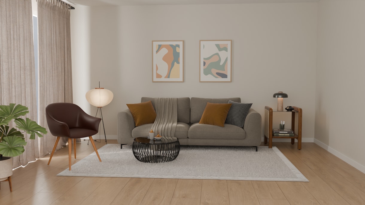 住宅・店舗の高品質な内観CGパースを制作します 図面や写真をもとに、素材の質感や照明までリアルに再現します イメージ2
