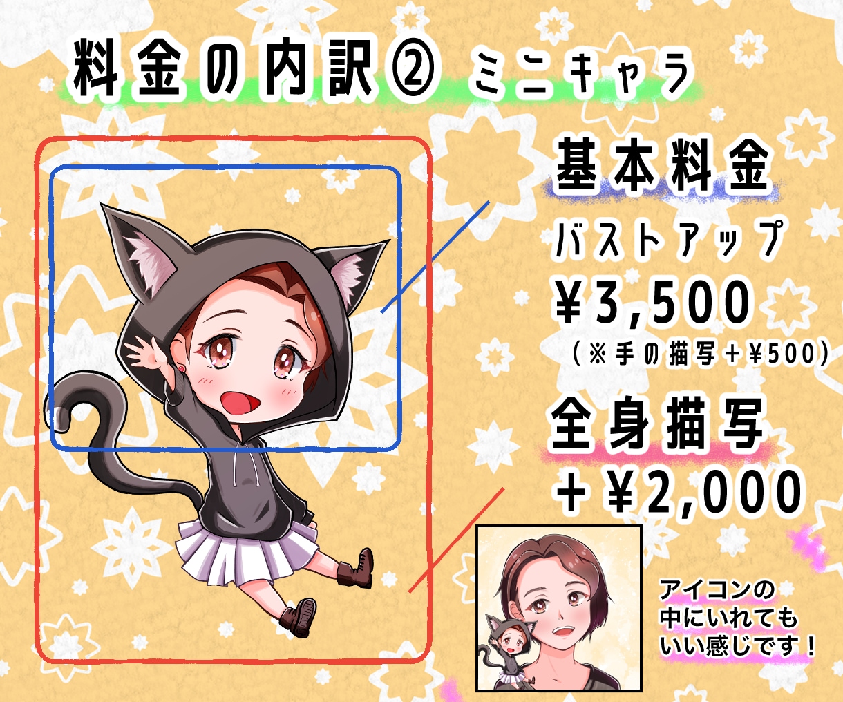 フォローされやすい！笑顔のアイコンお描きします SNS、ブログ、配信、副業にも！デフォルメも対応出来ます！ イメージ4