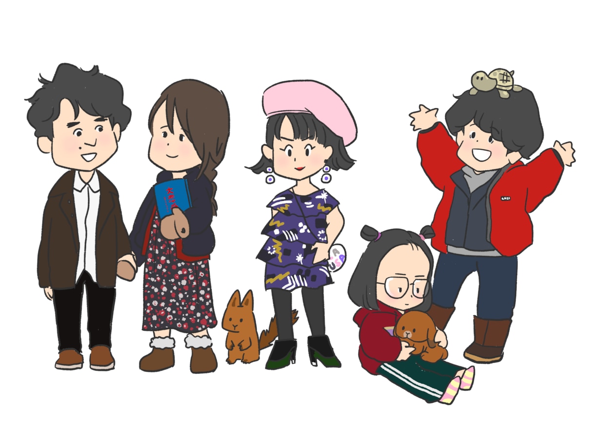 かわいい似顔絵を作ります 日本在住台湾人イラストレーター イメージ7