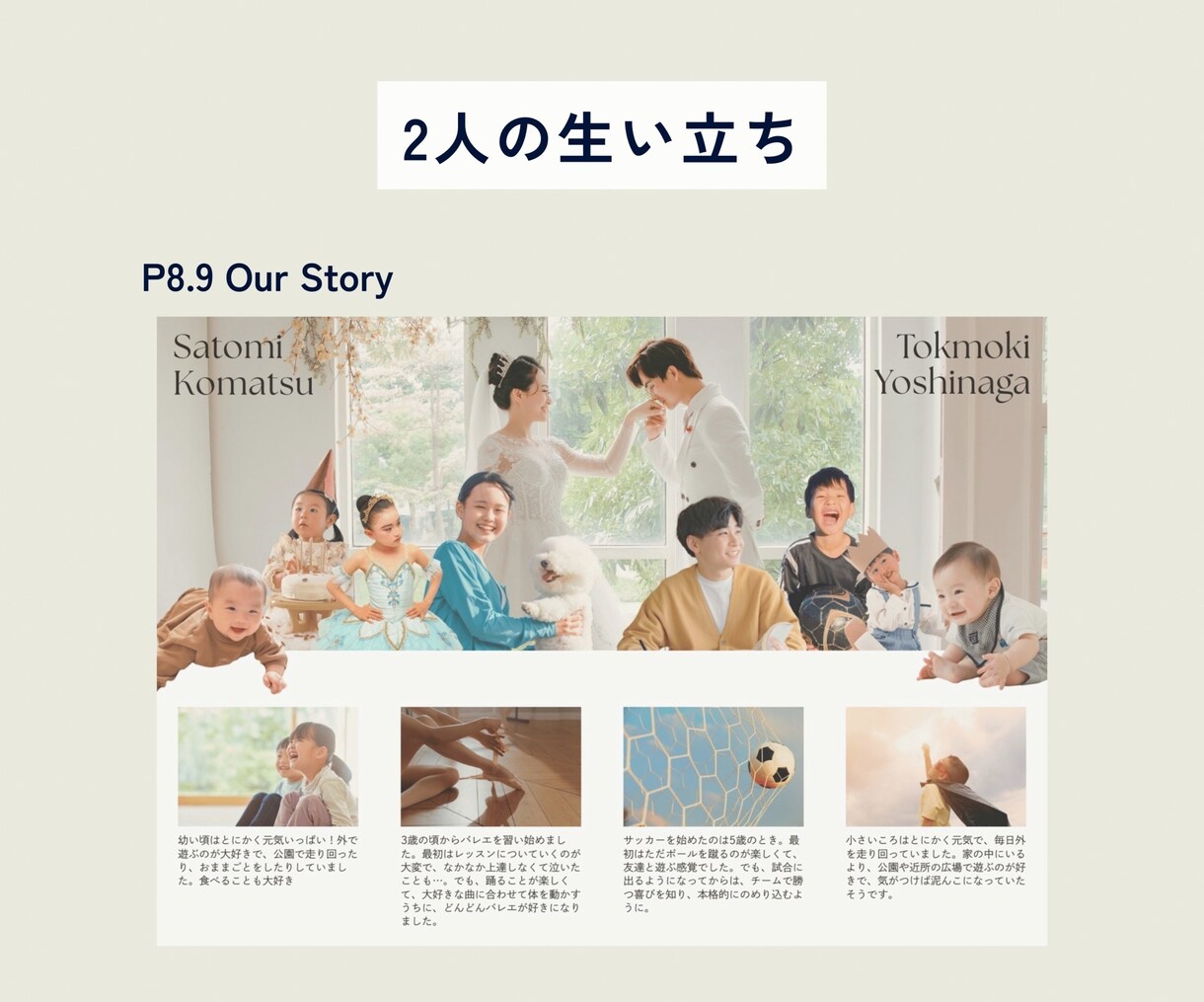 個性あるおしゃれプロフィールブック作れます 上品でクラシカルなロイヤルフラワー イメージ7