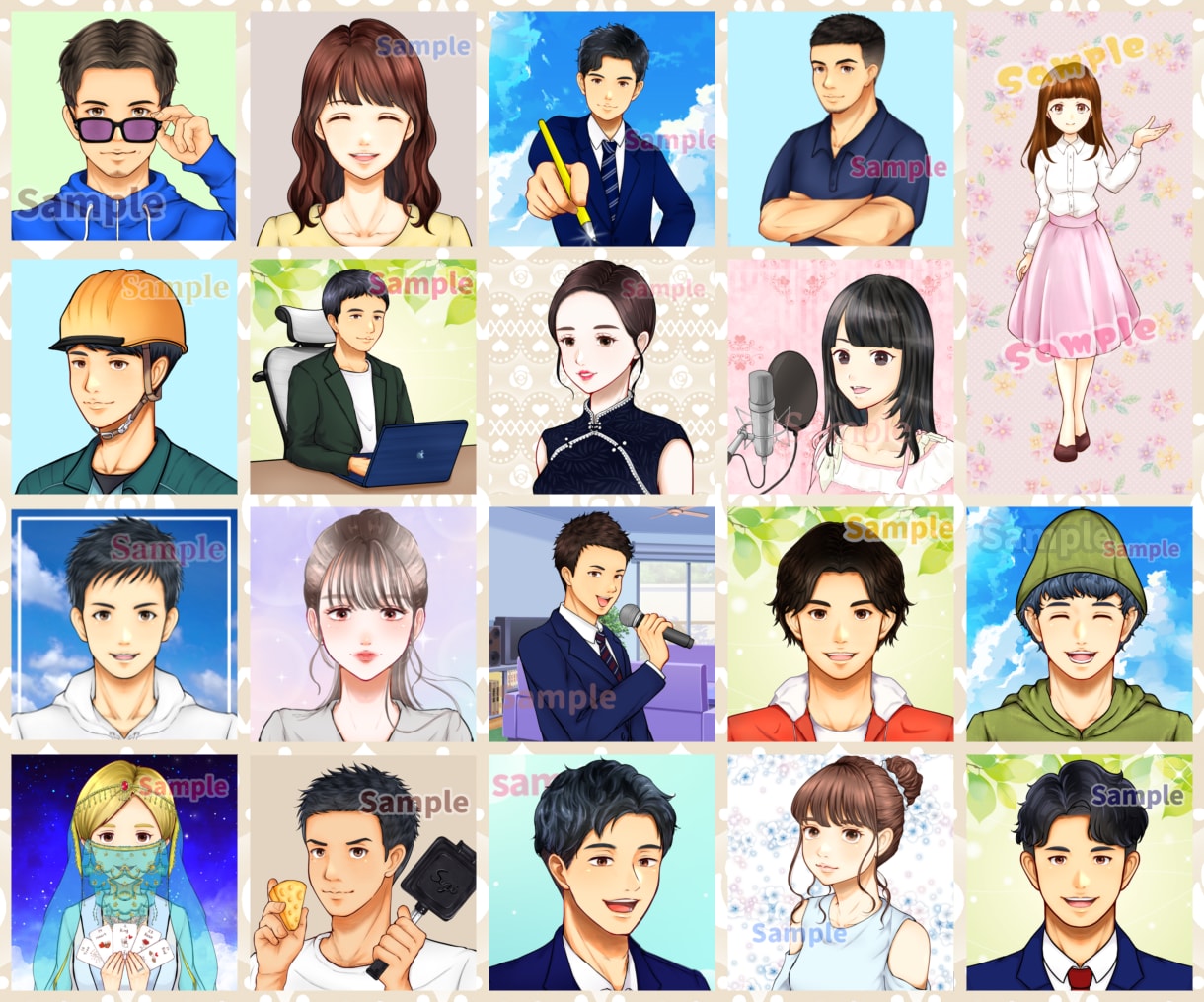 SNSアイコン・投稿イラスト・表情違いを描きます 短納期✨X、インスタグラム、ブログ、YouTube、フィード イメージ5