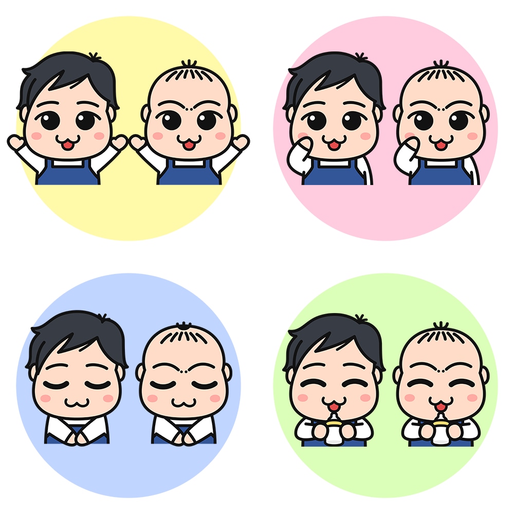 喜怒哀楽4点セット！かわいい動物を擬人化させます YouTubeのマスコットキャラクターにどうですか？ イメージ2