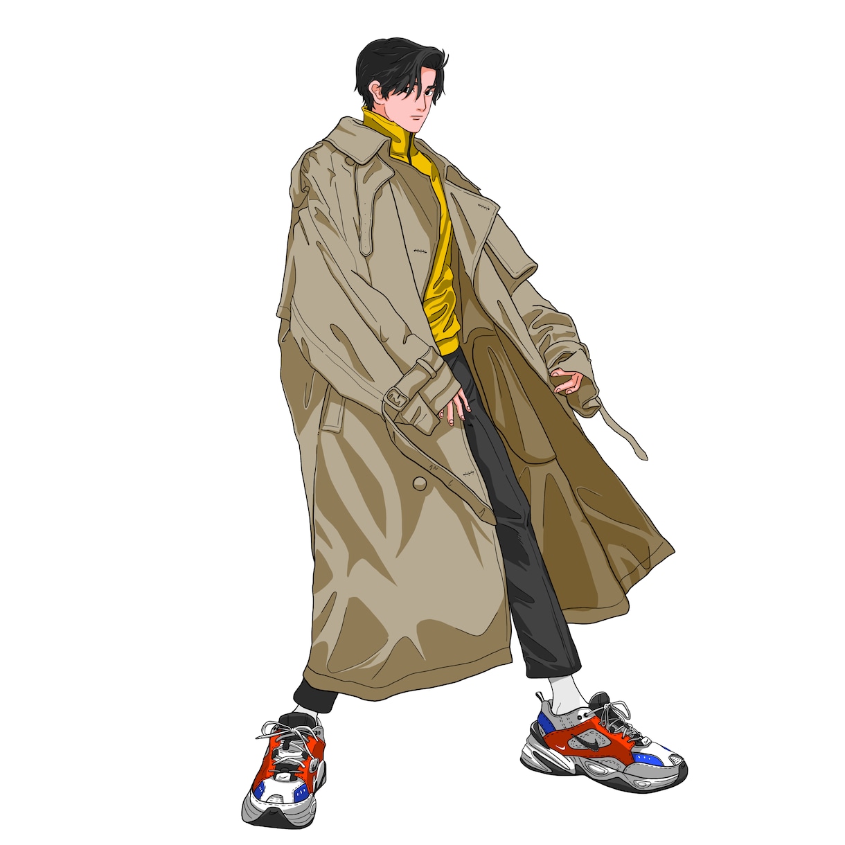 あなたの似顔絵イラストを制作いたします ファッション系のポップなイラストでアイコンなどに！！ イメージ3