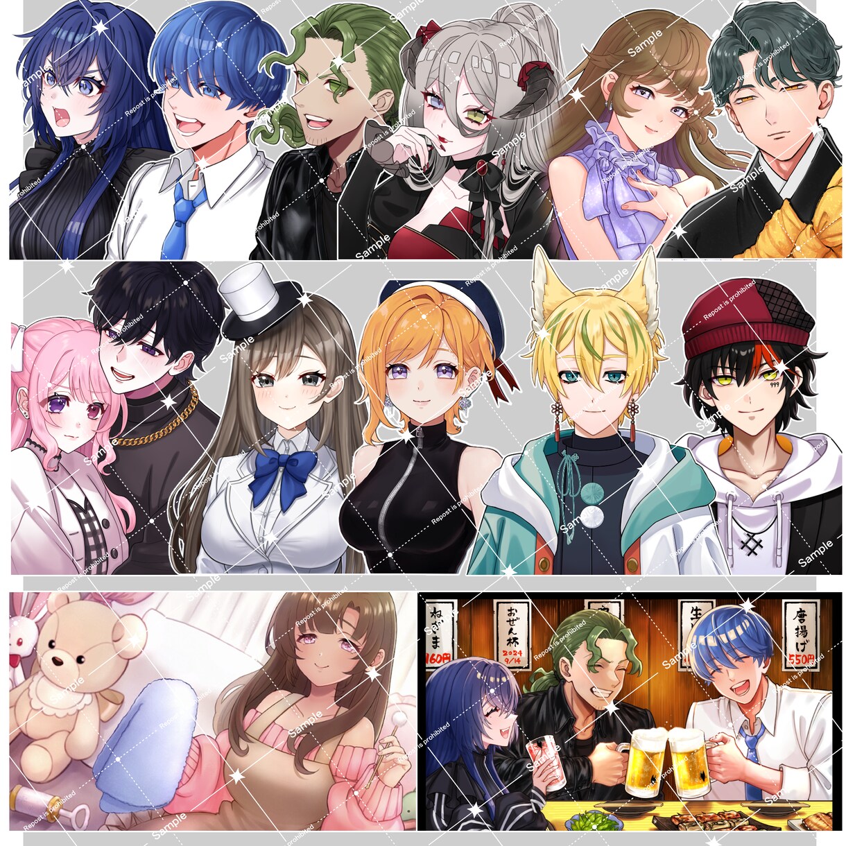 等身バストアップ〜全身描きます あなたのオリジナルキャラクター高クオリティでお届け致します。 イメージ9