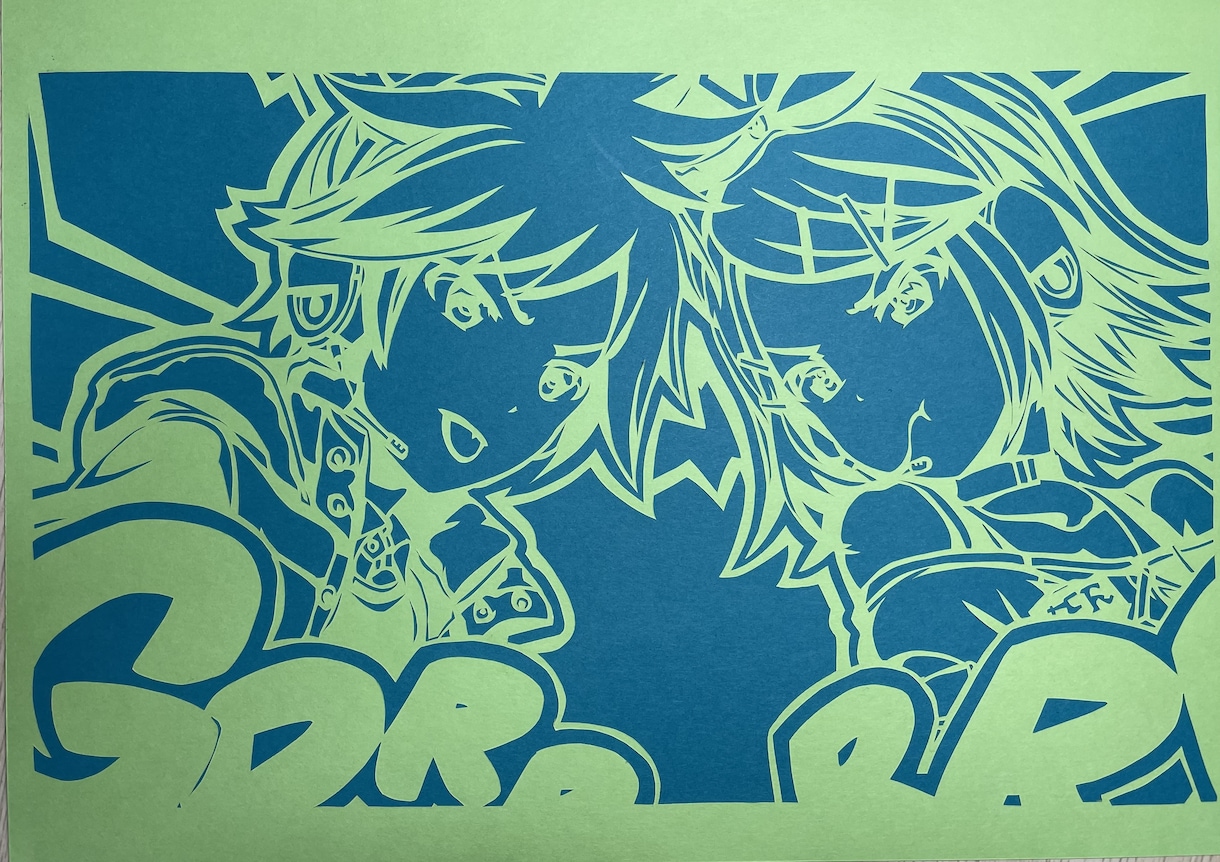 イラストを切り絵にします カラー、モノクロどちらも制作できます イメージ7