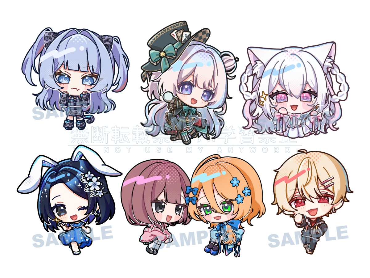 SD・ミニキャラ制作します 絵柄・等身選択可！グッズや配信などに使えるミニキャラです！ イメージ5
