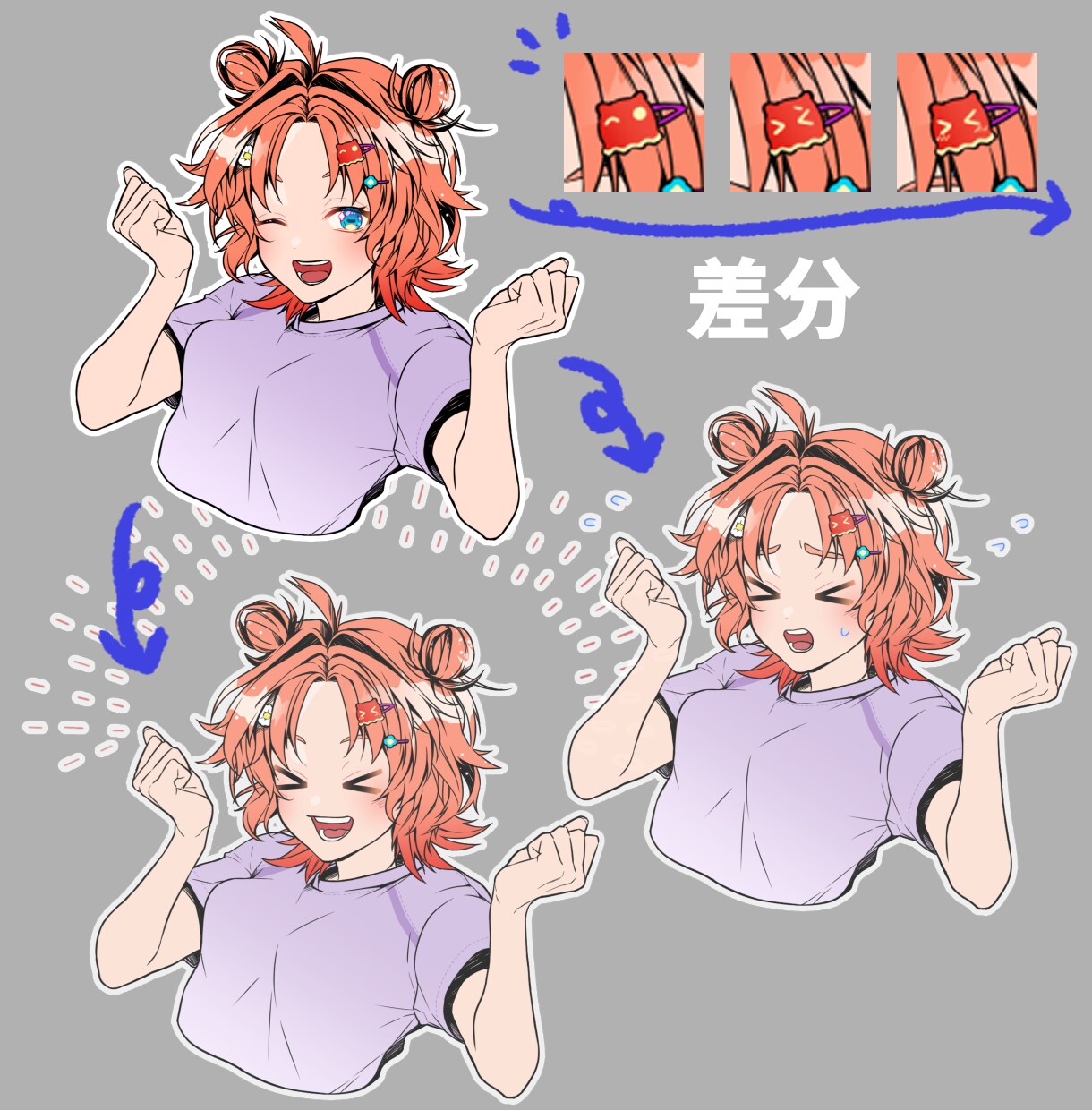 クール・カッコいい~可愛い女性Vtuber描きます 配信者へも!動画サムネイル・MV・歌ってみた・アイコンに イメージ4