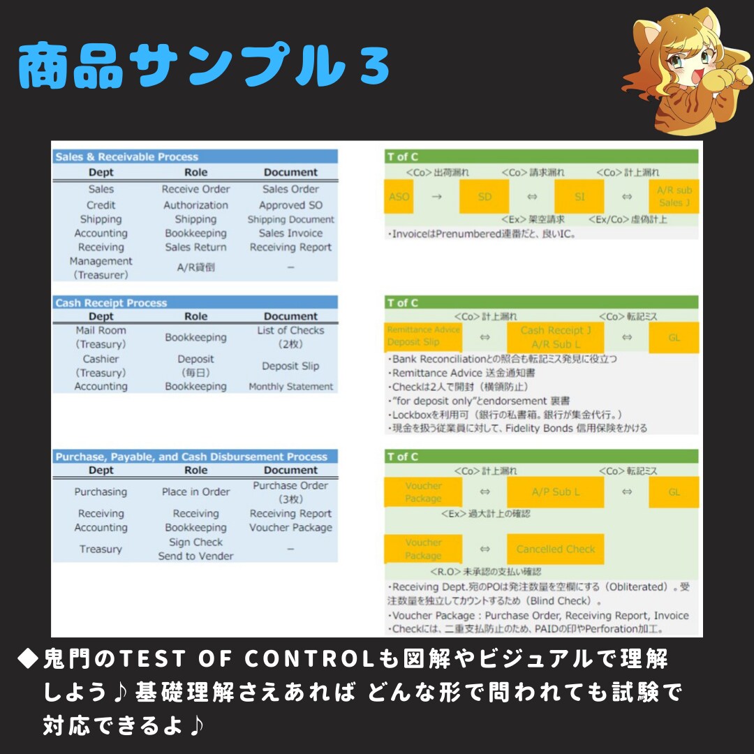USCPA合格者がAUD攻略ノートを販売します 7ヶ月でUSCPA全科目合格のノウハウを凝縮した完全攻略本 イメージ7