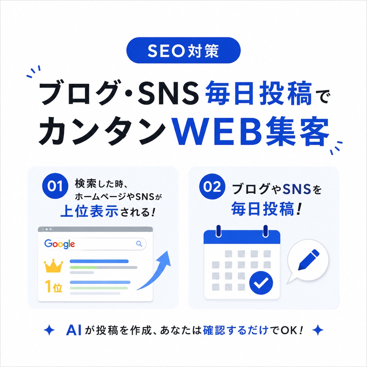 月1,000円！SNS・ブログを毎日自動投稿します 毎日自動投稿！ターゲットに合わせて投稿内容を設計します イメージ1