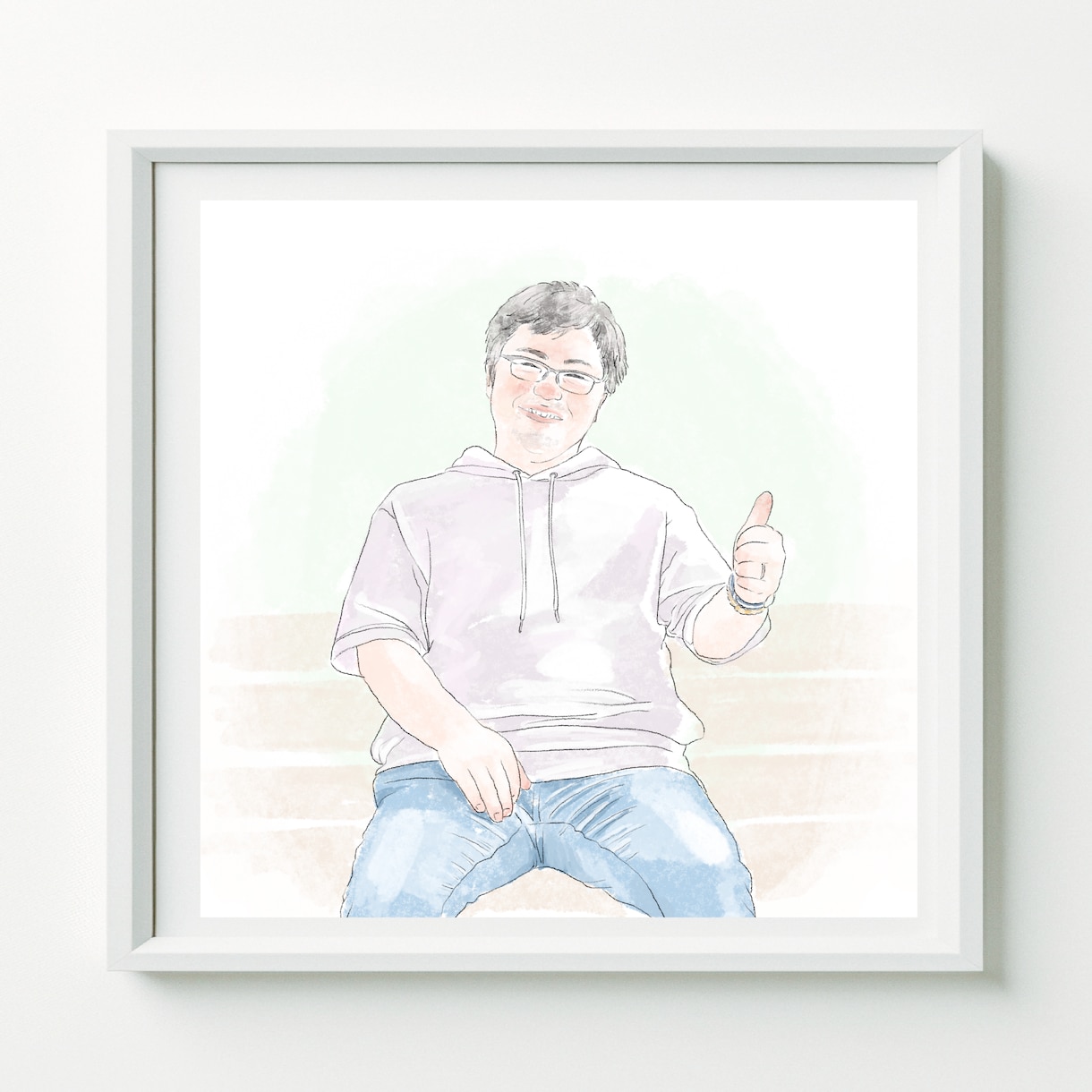 お写真からイラスト作成します 母の日や父の日のプレゼントにいかかでしょうか？ イメージ2