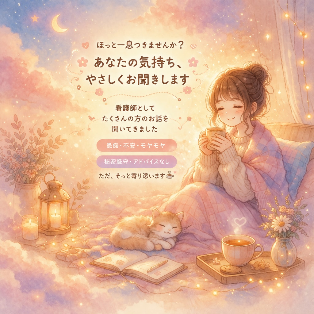 誰にも言えない悩みやさしく聞きます 否定せず優しくお話をお聞きします！ イメージ1