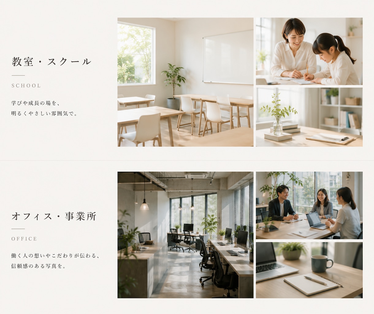 店舗・施設を写真・動画で全国出張撮影します 写真・動画に対応、店舗や施設の魅力を伝えるPR撮影を承ります イメージ5