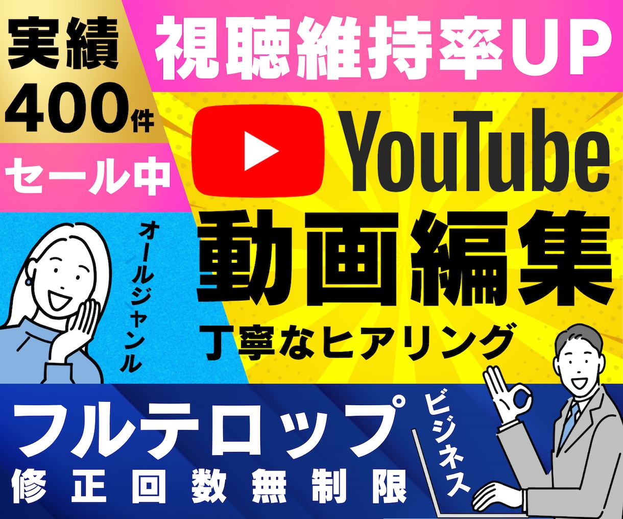 初出品価格‼️YouTubeの動画編集を代行します ✨実績400件超え✨丁寧なやり取り＆編集が喜ばれています イメージ1