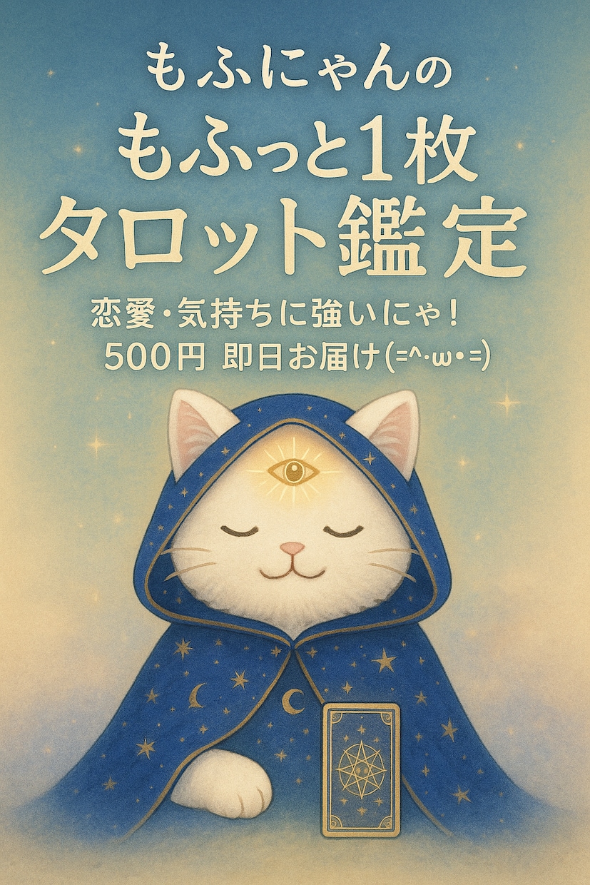 もふ庵から気づきと答えをカードでお伝えします 恋も仕事も、人生の分かれ道も。もふっと優しく読み解きます イメージ1