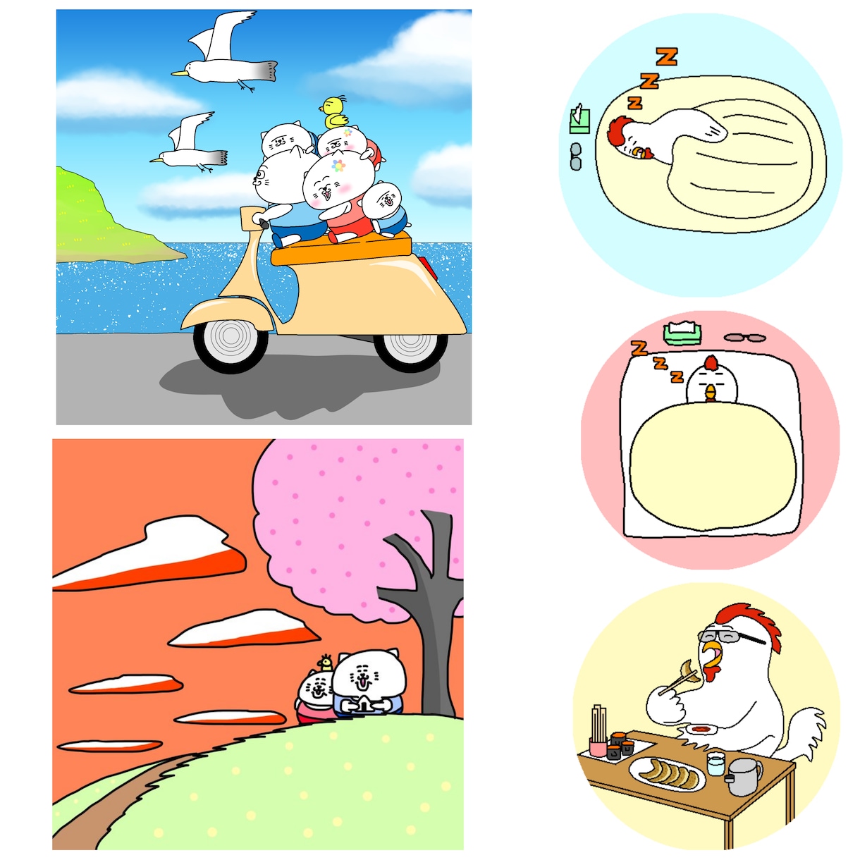 可愛い動物のイラスト、アイコンを作成します 可愛い、面白い、笑える動物のイラスト、アイコンを作成します。 イメージ6