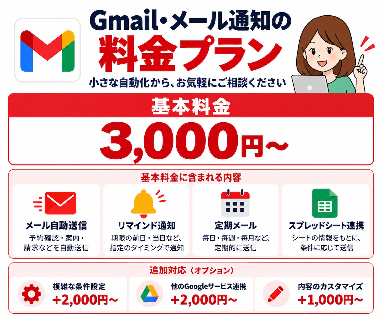 Gmail・メール通知業務を自動化します GASでメール送信・リマインドを自動化！業務効率化 イメージ8