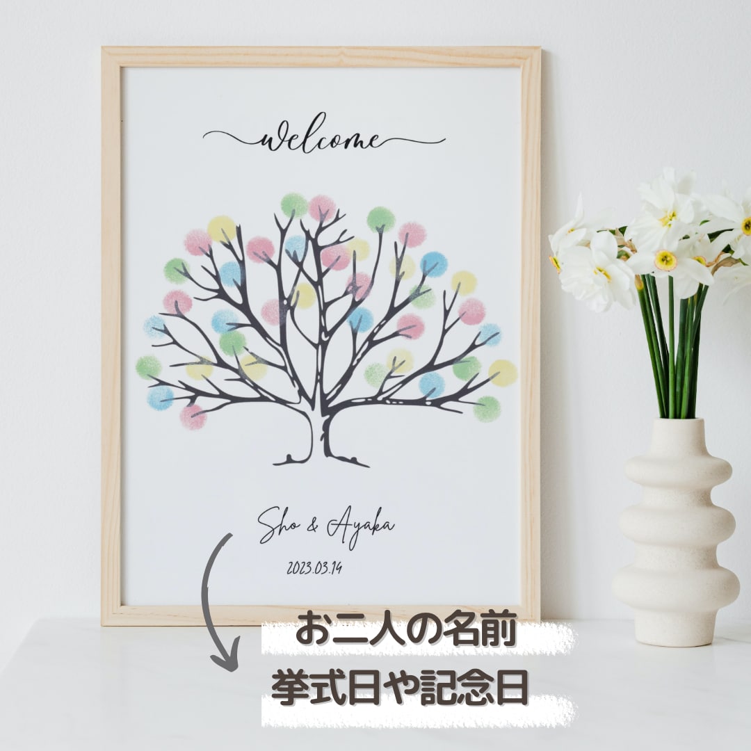 ウェルカムツリーセット作ります ゲストの方と作る結婚証明書です イメージ4