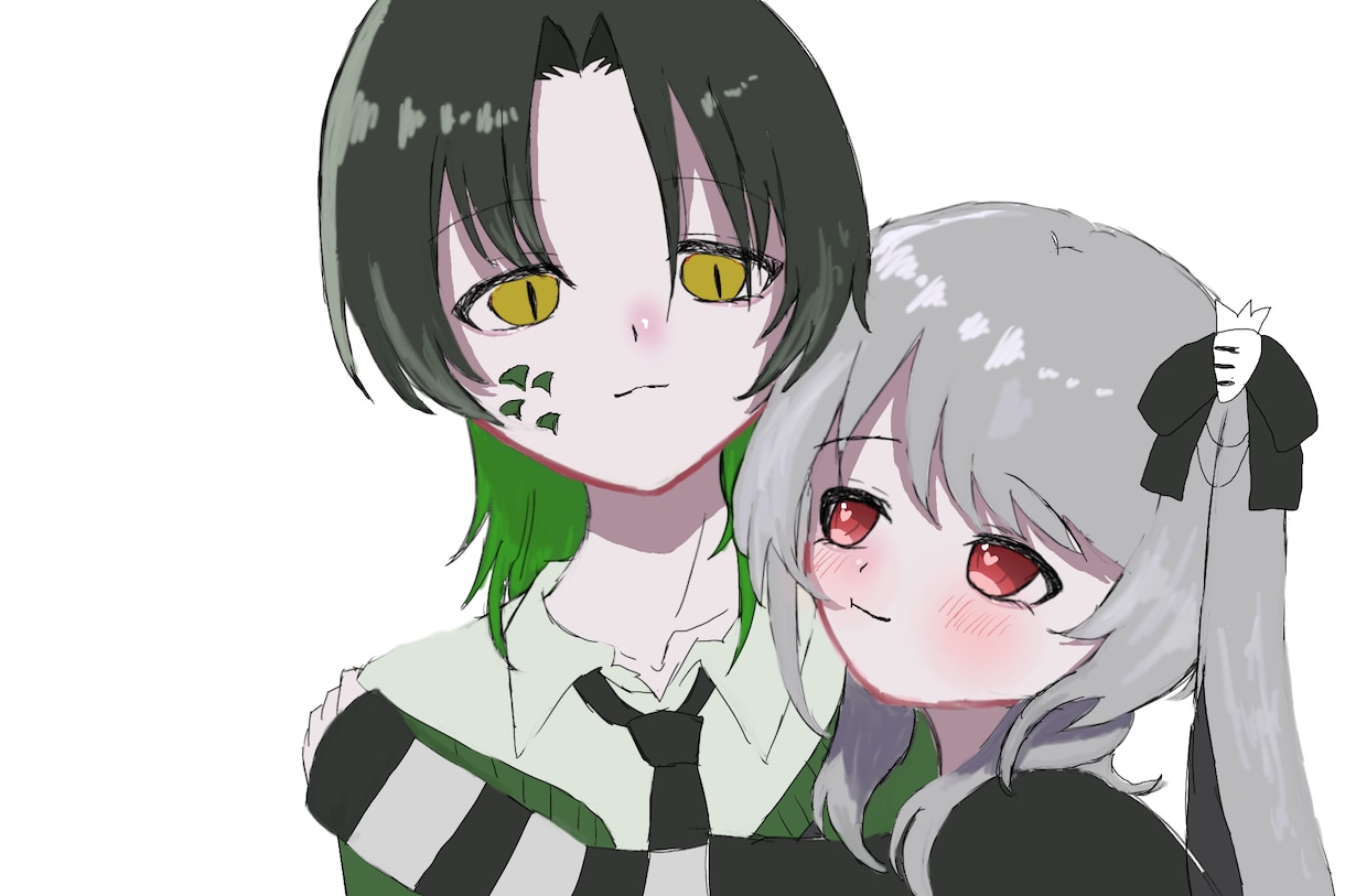 ダークなイラストから可愛いイラストまで描きます アイコン、サムネイル、等身、ミニキャラなど描きます！ イメージ4