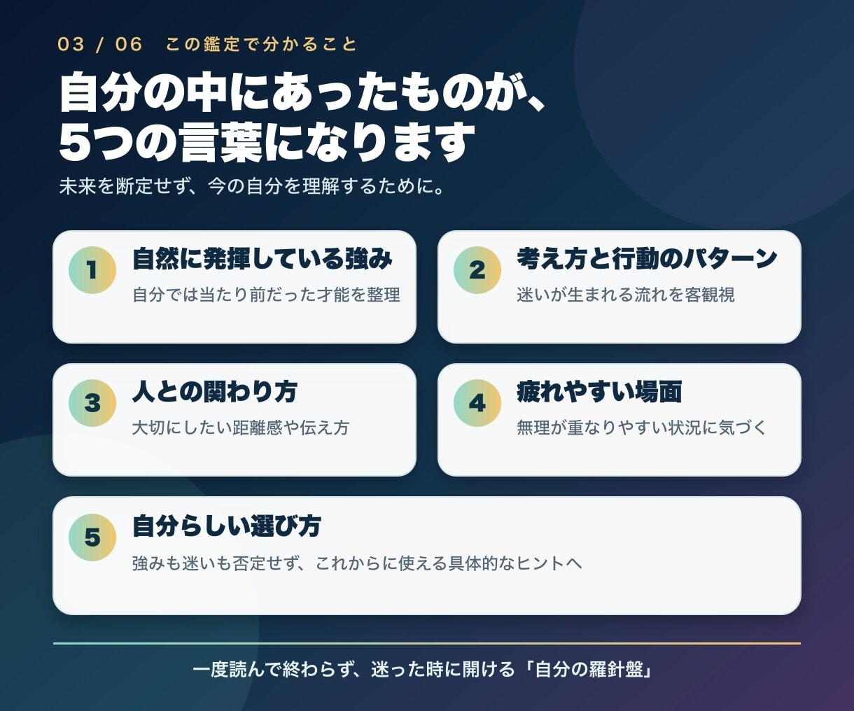 ギンサンの「自分の羅針盤」２人分鑑定を届けます 夫婦や気になる相手と。２人分の羅針盤を同じ構成でお届け イメージ3