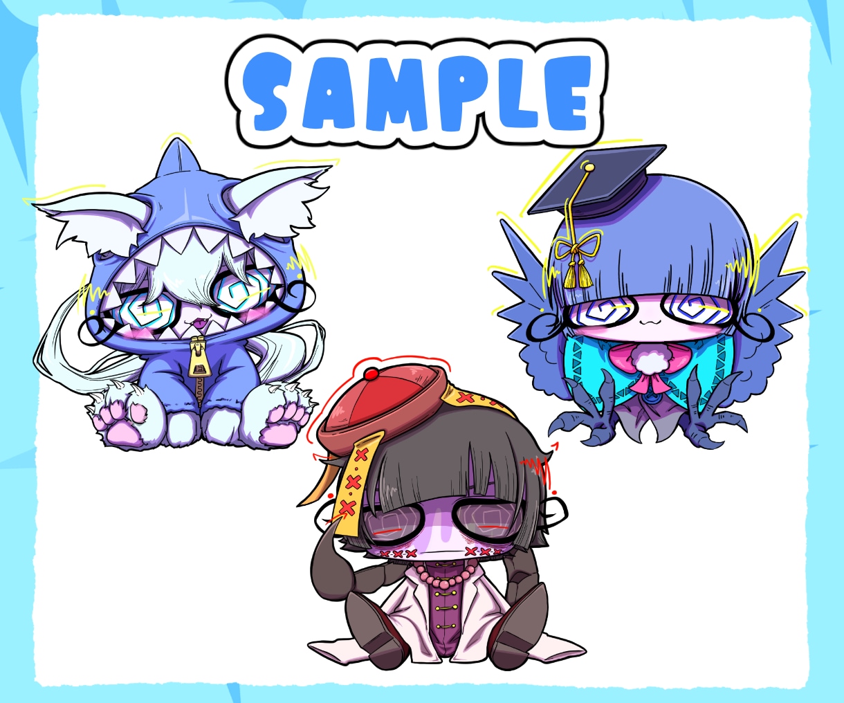 カートゥーン風！SDキャラ・ミニキャラ描きます 色鮮やか・ポップなSDキャラをかわいく仕上げます!! イメージ3