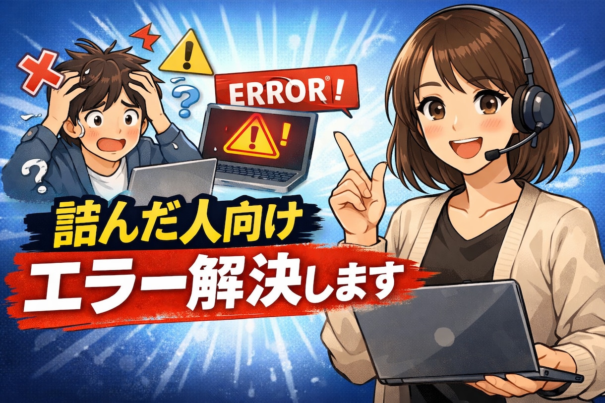 WEBプログラミング｜詰んだ人向けエラー解決します 元講師×現役エンジニアが丁寧対応 イメージ2