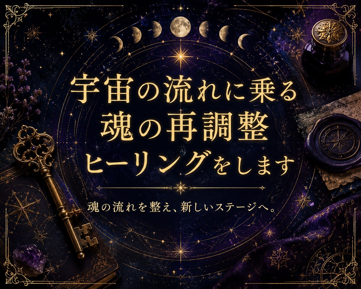 宇宙の流れに乗る魂の再調整ヒーリングをします 魂の流れを整え、新しいステージへ。 イメージ1