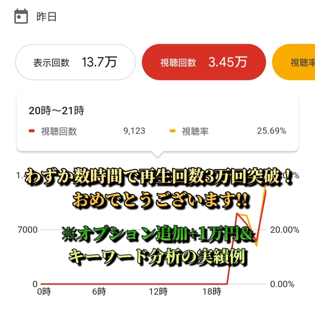 YouTube正規広告で日本人に動画を宣伝致します 再生回数の減少ゼロ！正しいターゲティングで高い効果!! イメージ7