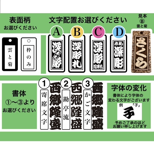 木札・新柄登場❗️桜の木使用しています 夏祭りにおすすめです　当店従来品より固い材質使用です イメージ7