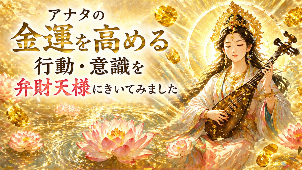 技付き✨弁財天様から金運を高める方法を聞きます ♡日頃からの意識と行動で、あなた様自身の金運を上げよう♡ イメージ1