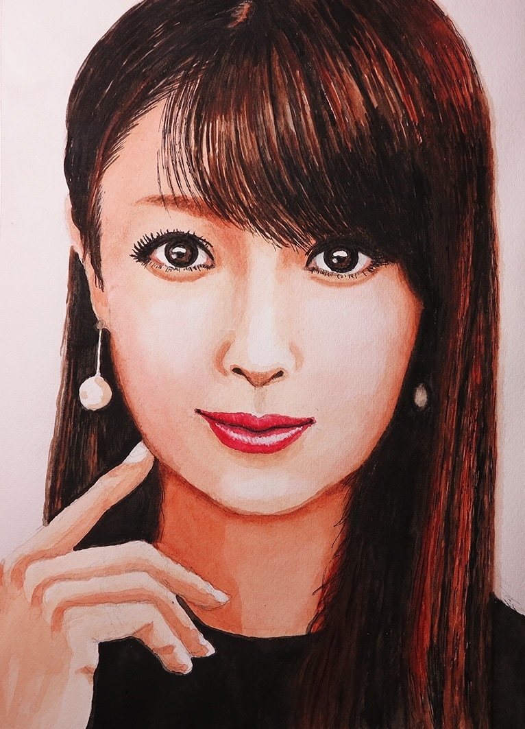 写真を基にデフォルメ少なめの似顔絵を描きます 鉛筆画・水彩画でリアルな似顔絵を描きます。 イメージ4