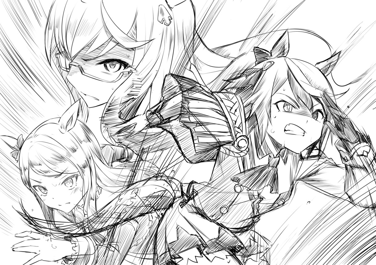 キャライラスト、イベントシーン、描きます スタイリッシュで迫力ある画風が特徴！ イメージ4