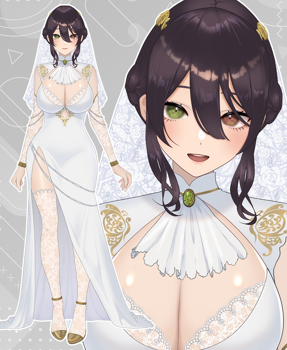 Live2Dモデル制作すべて一括で承ります 男女幅広いキャラデザが可能！美麗モデルが格安価格で！ イメージ8