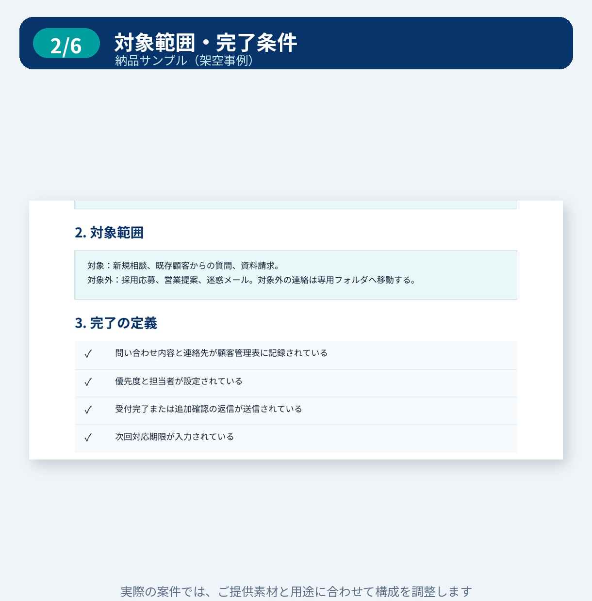 動画・音声から実用的な業務マニュアルを作成します 文字起こしから手順・注意点・チェックリストまで整理 イメージ3