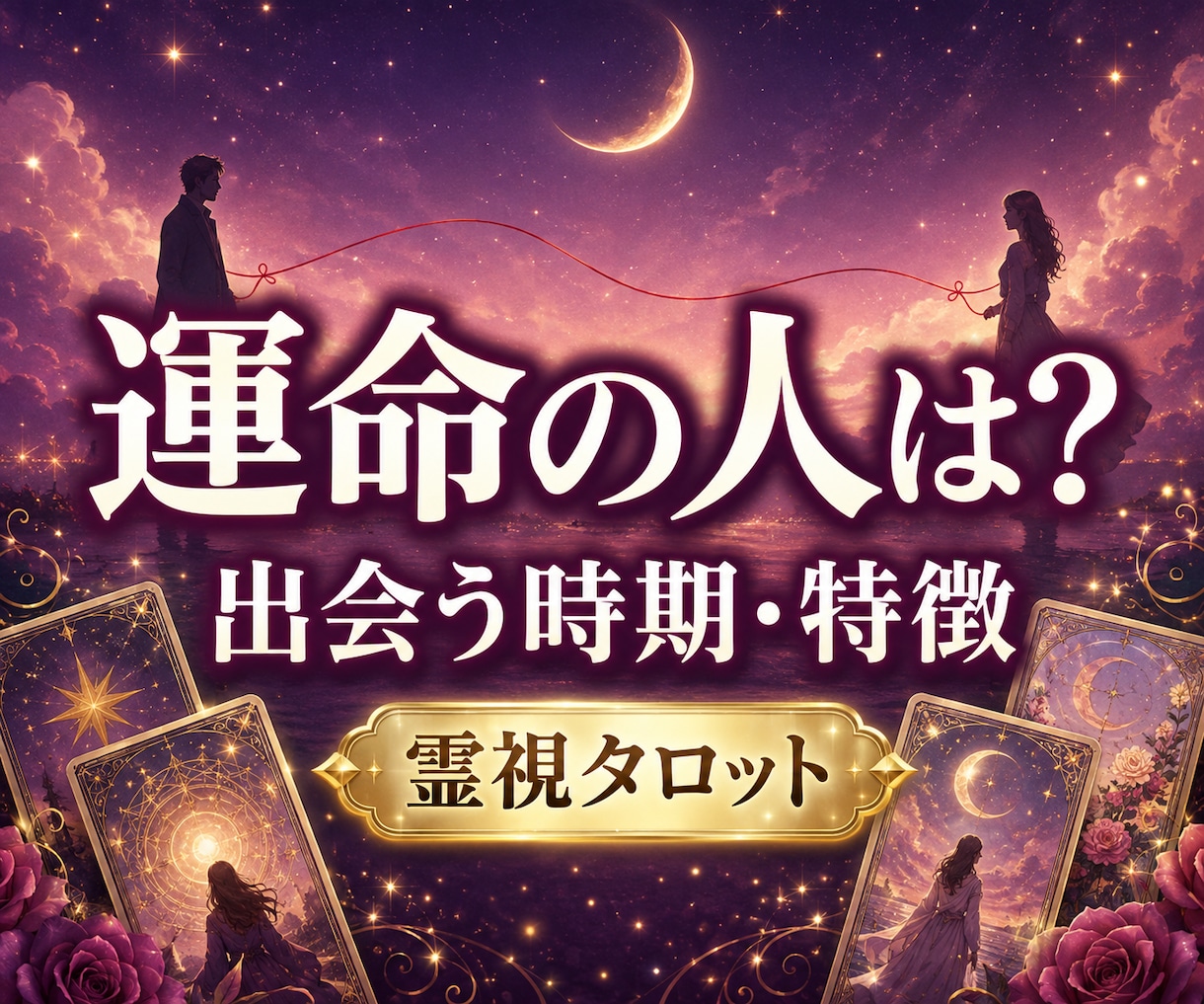 運命の人｜次の恋と出会う時期を霊視タロット占います 未来の恋人の特徴・出会い方・恋が始まる可能性を読み解きます イメージ1