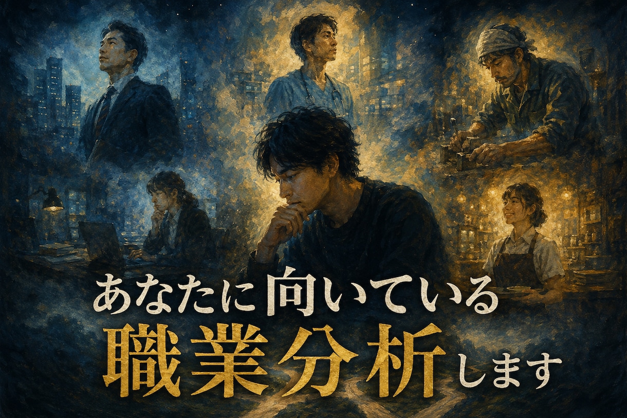 あなたに向いている職業を本気で考えます 『自分に合う仕事』を、一緒に見つけませんか？ イメージ1
